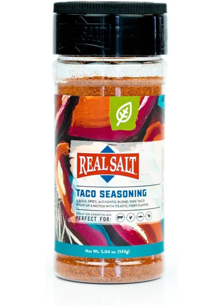 Redmond Real Sea Salt - Natural Unrefined Gluten Free Taco Shaker 4.41oz - Image 1